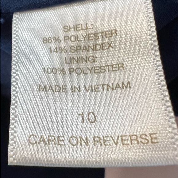 NWT Eva Mendes by New York & Company Coral/White Striped Sleeveless Blouse - Picture 8 of 8